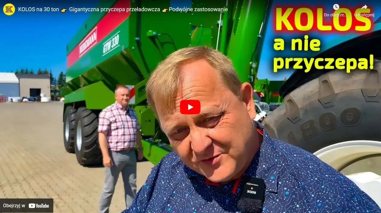 Kolos! Gigantyczna przyczepa przeładowcza Bergmann!